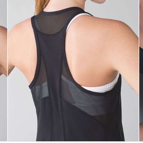 Lululemon Racerback Scratch Top Match Black Pattern 4 - Picture 7 of 8